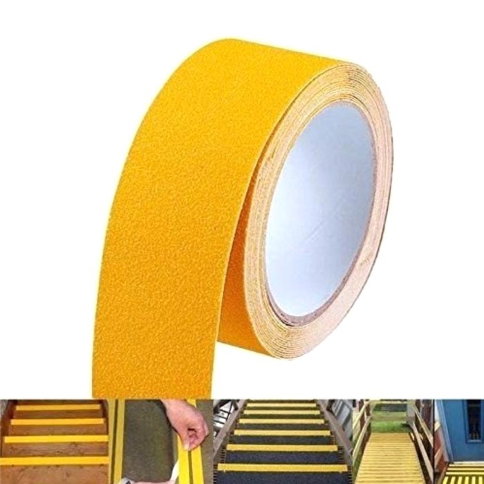 

Lakban Anti slip Tangga/Safety walk,Garasi,Anti Licin warna Kuning