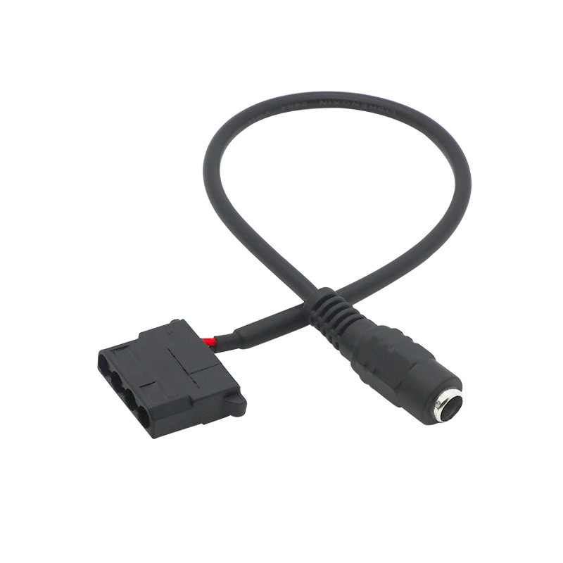 DC 5521 to Molex 4 Pin Power Supply Adapter Cable with  for Computer fan Surveillance cameras router