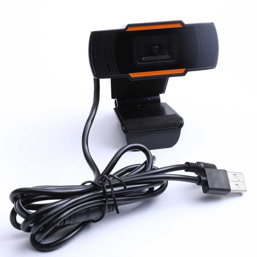 720P HD Webcam with Mic Rotatable Two-Way Audio Talk For PC Computer Desktop Mini USB 2.0 Video Reco