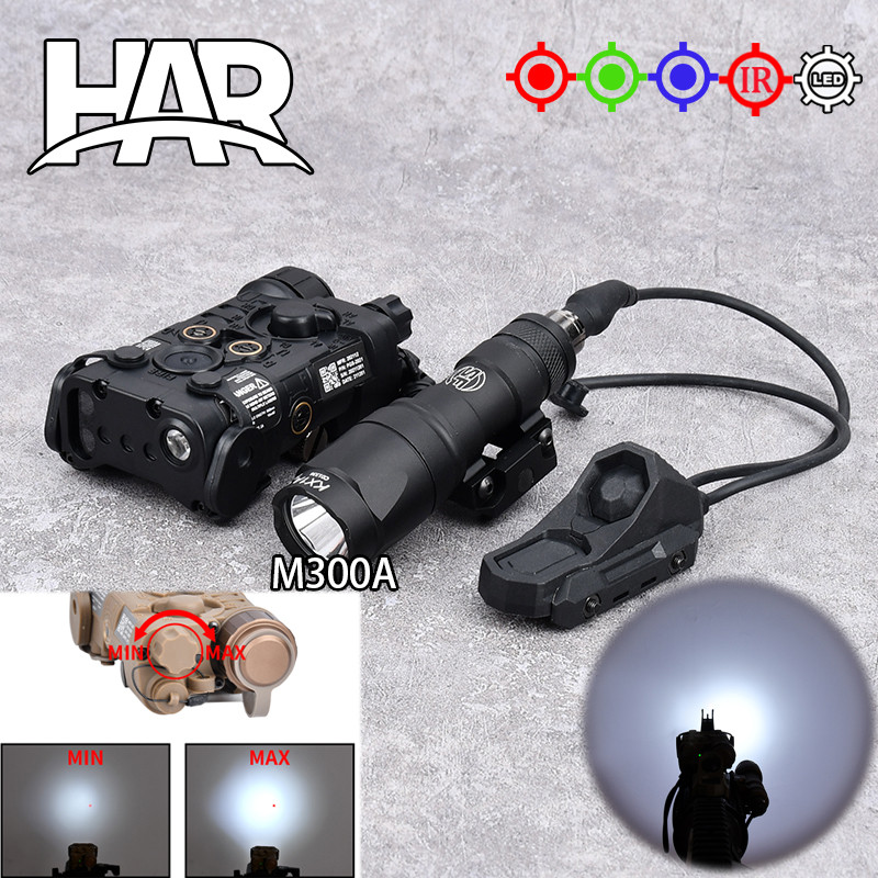 WADSN Surefir NGAL Nylon  M300 M600 Flashlight M600C M300A FIT 20MM RAIL NGAL DBAL OGL X300 PEQ