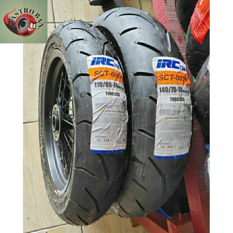 BAN PCX 150 (SATU PASANG) DEPAN BELAKANG, SECOUND UKURAN 130/70 & 110/80 RING 13 TUBLES