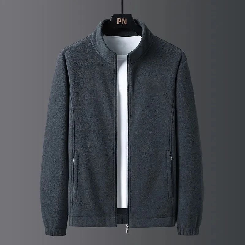 Promo JAKET AUNTUMN BAHAN POLAR POLOS JAKET MUSIM DINGIN