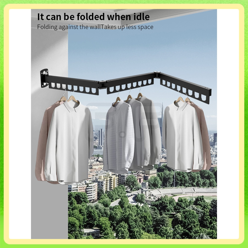 Jemuran Pakaian Jemuran Lipat Jemuran Dinding Jemuran Tarik Jemuran Lipat Portable Jemuran Baju Lipa