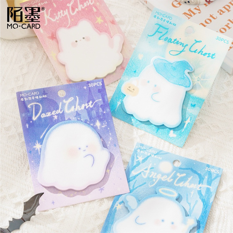 

[B843] Momo hantu kecil seri hantu catatan tempel kreatif segar lucu paket N kali catatan tempel siswa pesan kertas