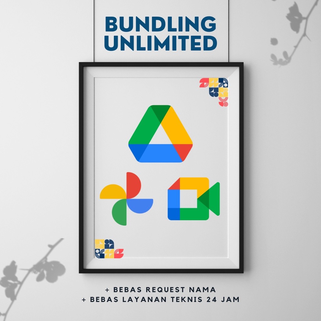 [BUNDLING] Google Drive Bonus Google Photos + Google Meet unlimited Lifetime Bergaransi