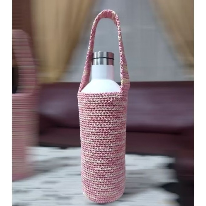 Tas botol rajut Corkcicle sarung cover tumbler termos rajutan 750 ml