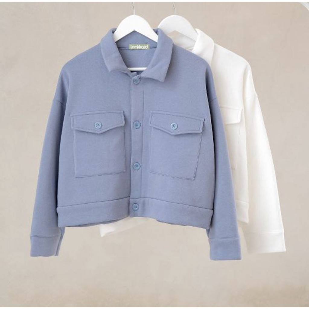 Jaket wanita - Gena jaket - Atasan wanita - outerwear - jaket crop - jaket murah - korean style BARU