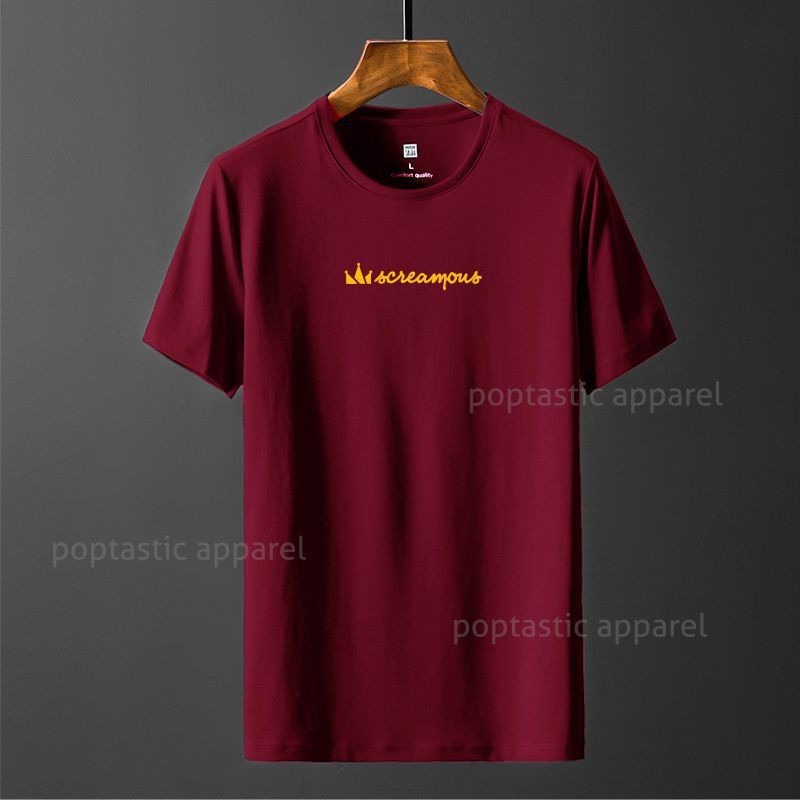 kaos distro screamous logo tengah pakaian tshirt pria wanita baju distro premium combed 30s