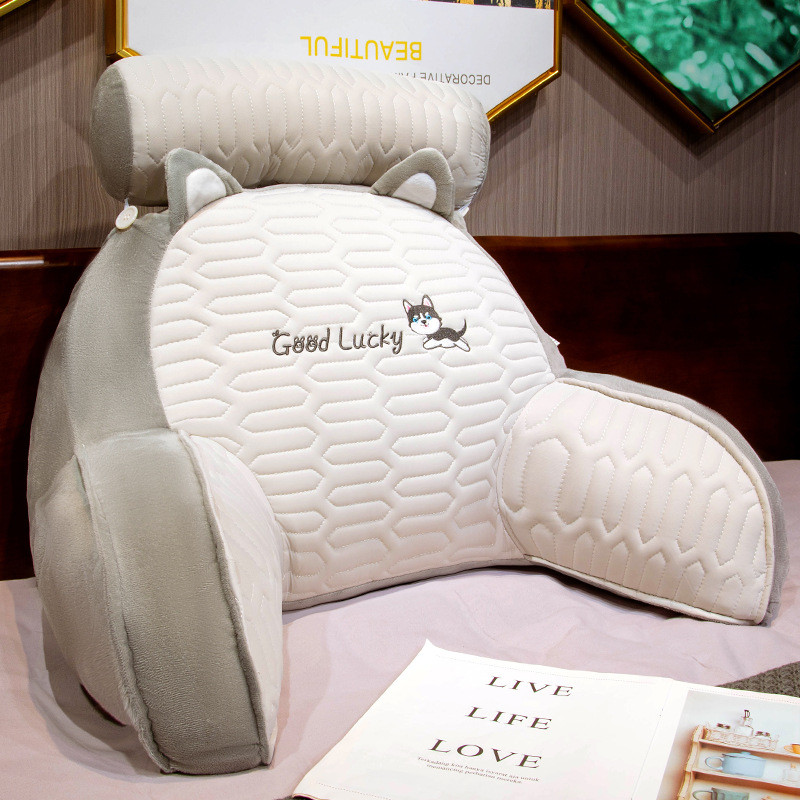 

Bedside Cushion Pillow Backrest Dormitory Bed Reading and Playing Sofa Waist Support Office Supportive Headboard Cushion