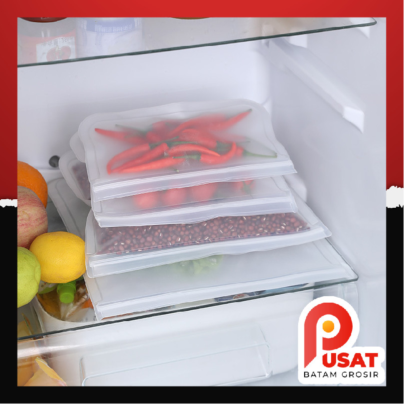 Pusat Batam Grosir - H1257 Food Zipper Pouch / Kantong Makanan Kedap Udara / Plastik Ziplock