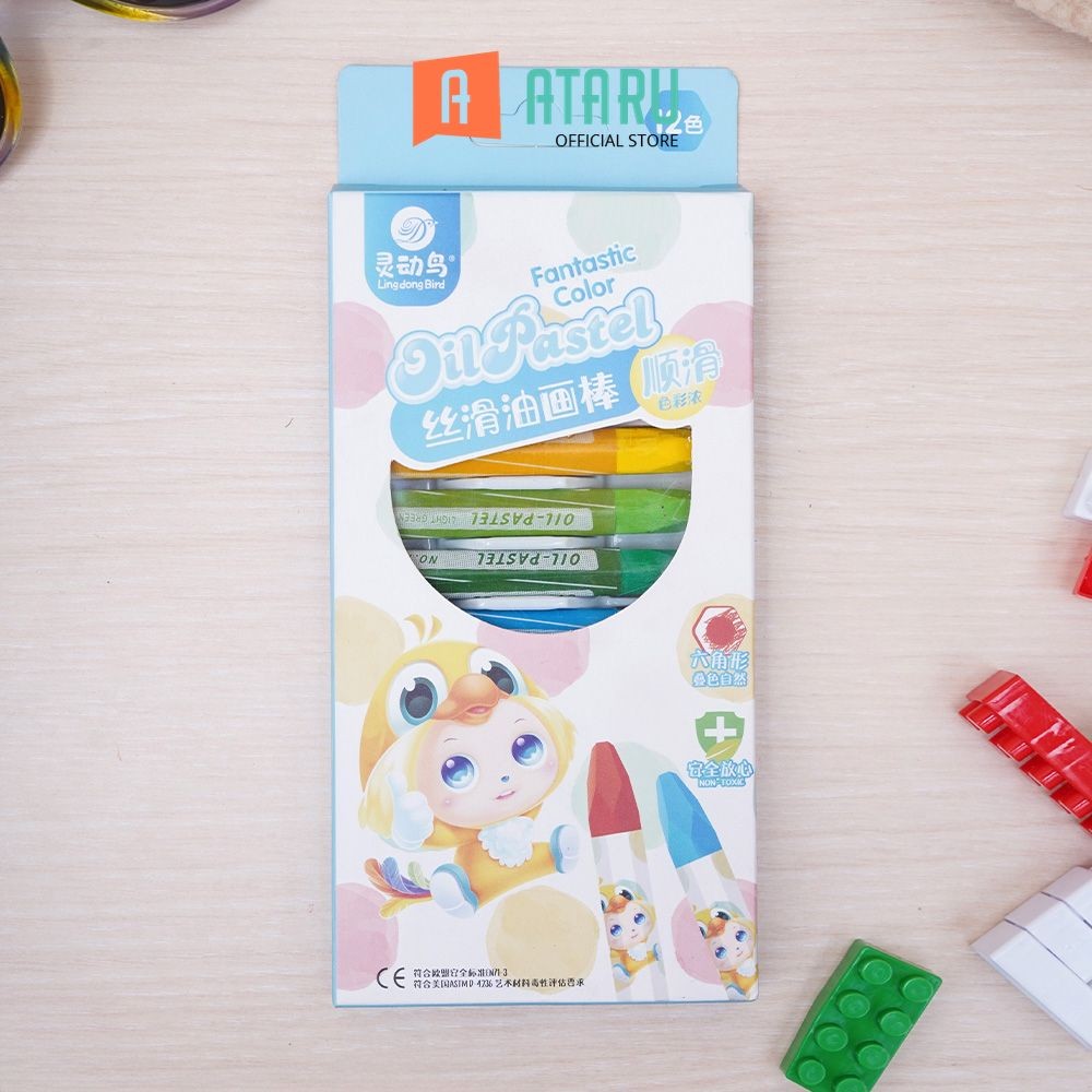 

Ataru Set 12 Pcs Crayon Pastels - Mix Crayon Alat Tulis Warna Warni Alat Mewarnai Perlengkapan Sekolah Anak Peralatan Menggambar