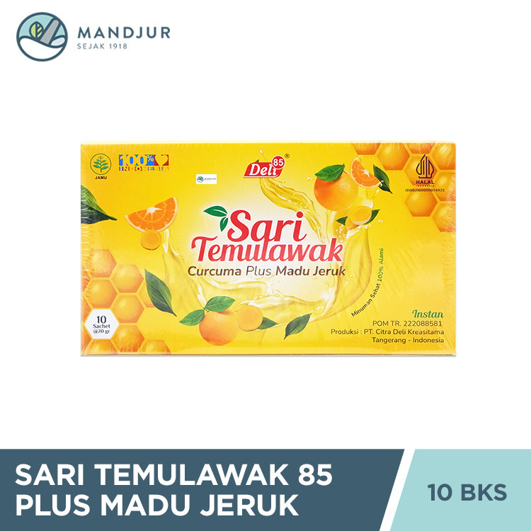 

Sari Temulawak 85 Instan Plus Madu Jeruk