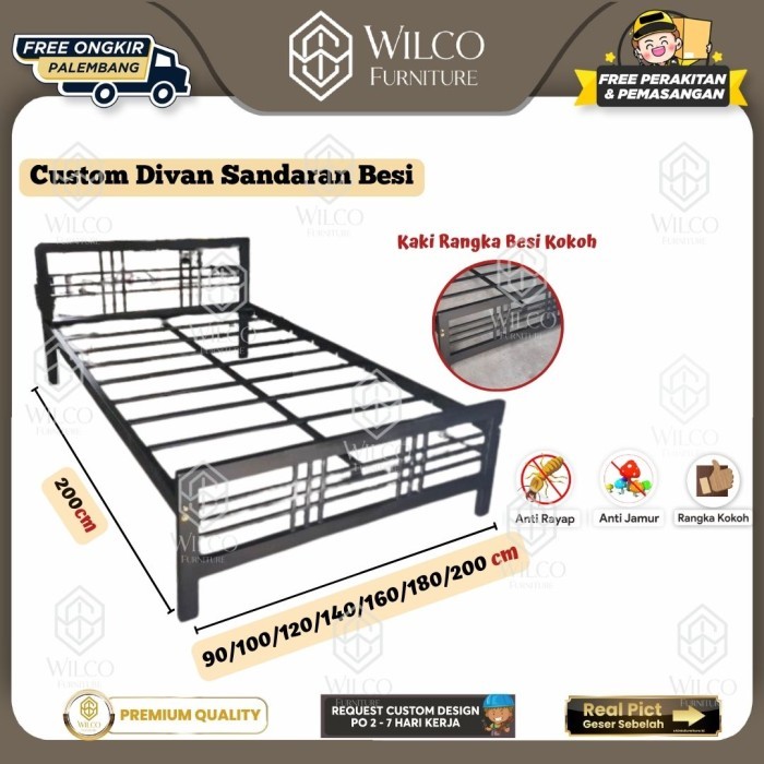 Custom Divan Sandaran Besi Hollow | Divan Besi Custom | Divan Sandaran Minimalis Besi Palembang - 10