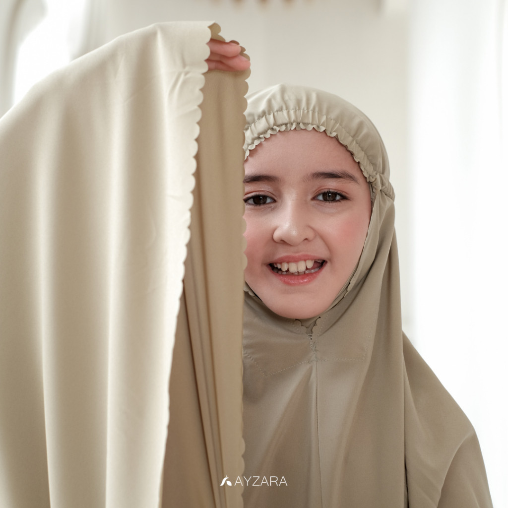 Mukena Anak Lite Polos Ataya Series - BY AYZARA