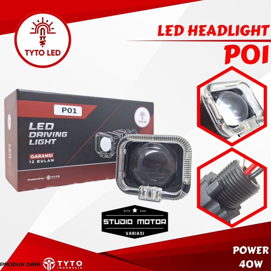 TYTO LED P01 Lampu Biled Matrix 1.5Inch 40Watt Devil Eyes RGB Adjustable