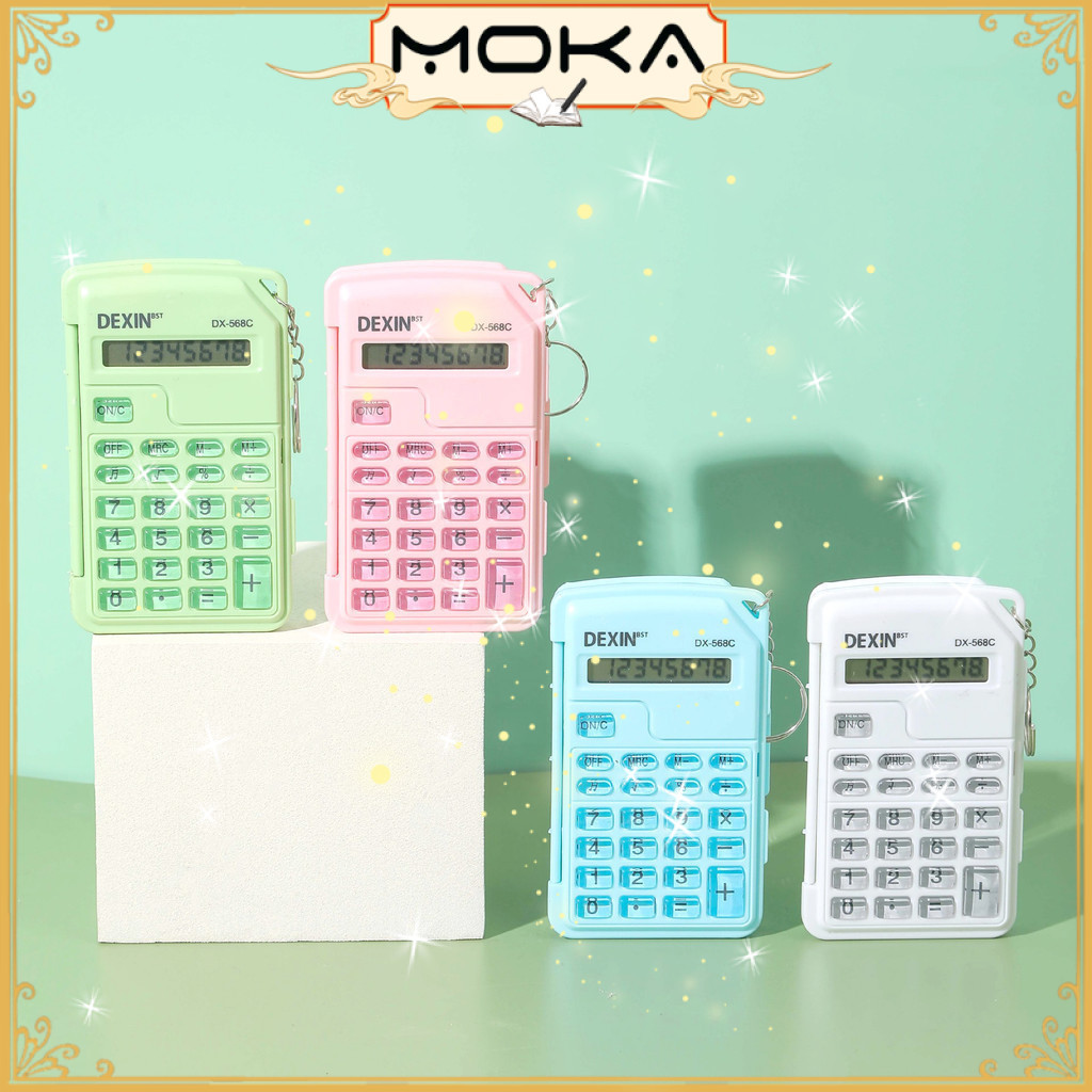 

MOKA KALKULATOR MINI 8 DIGIT DENGAN KEY CHAIN DAN PENUTUP KALKULATOR DAN BISA BERSUARA MKPP07