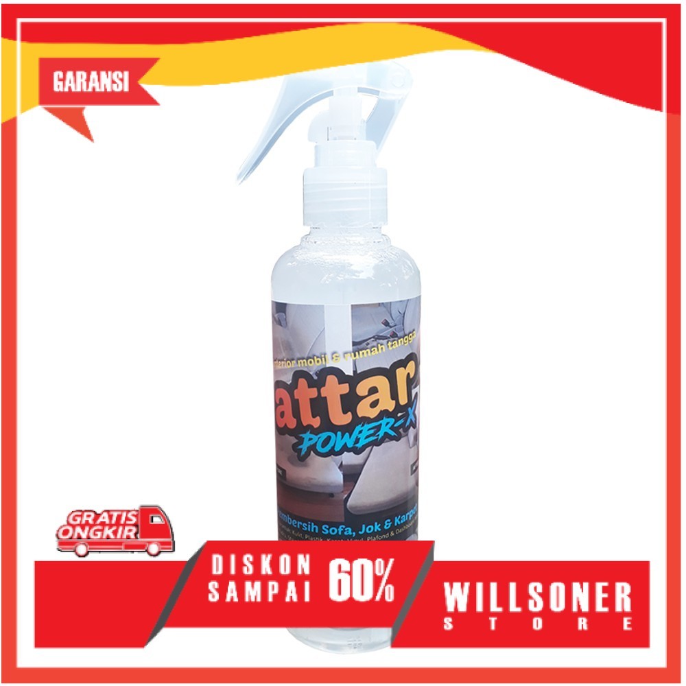 ATTAR Power-X Pembersih SOFA Kain,  Kulit Sintetis, Jok Mobil, Karpet - Cairan Pembersih Serbaguna