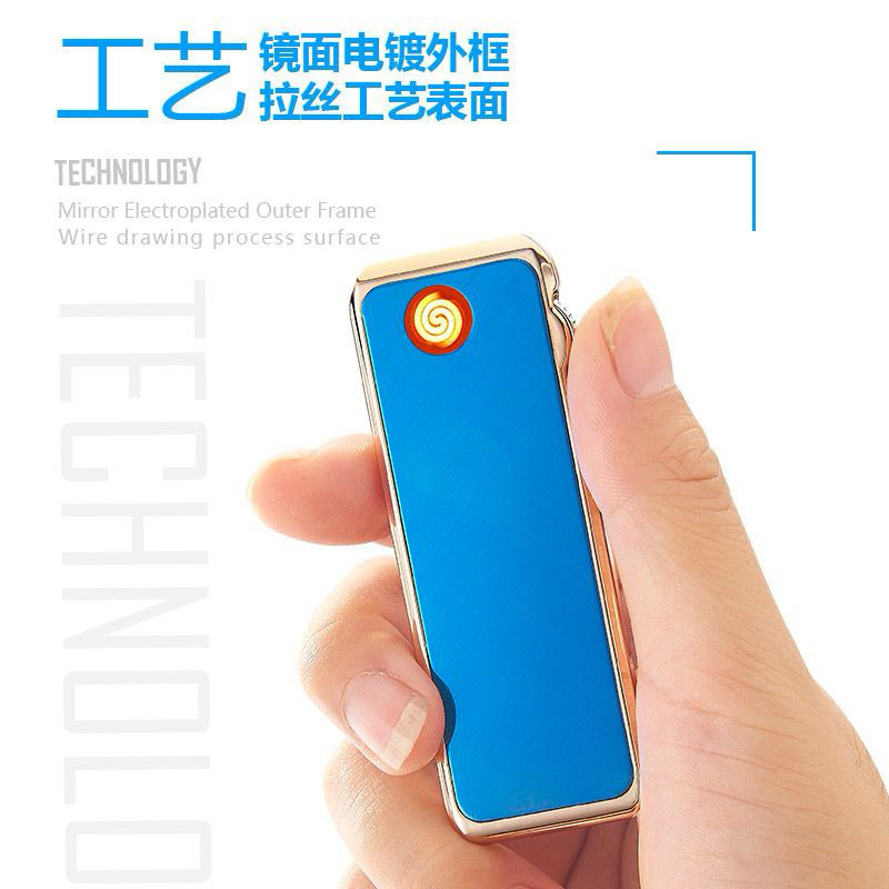 Bisa Cod Korek Api Elektrik Usb Cas Ring Coil Anti Angin QI001