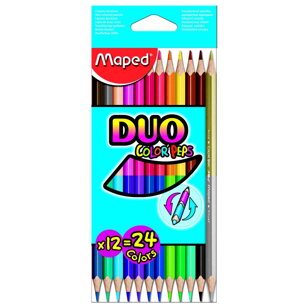 

Gramedia Surabaya - Maped Pensil Warna 829600 Color'Peps Duo x12 - 24 colors