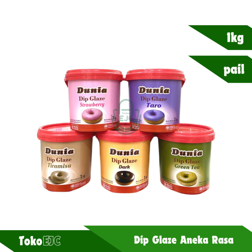 

[EJC] Dunia dip glaze eco All Variant 1 Kg Selai Donat / Selai Roti / Selai Kue - BAHAN KUE