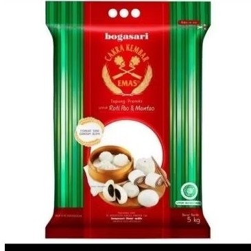 

Cakra Kembar Emas Tepung Roti Pao Mantau Repack 1kg