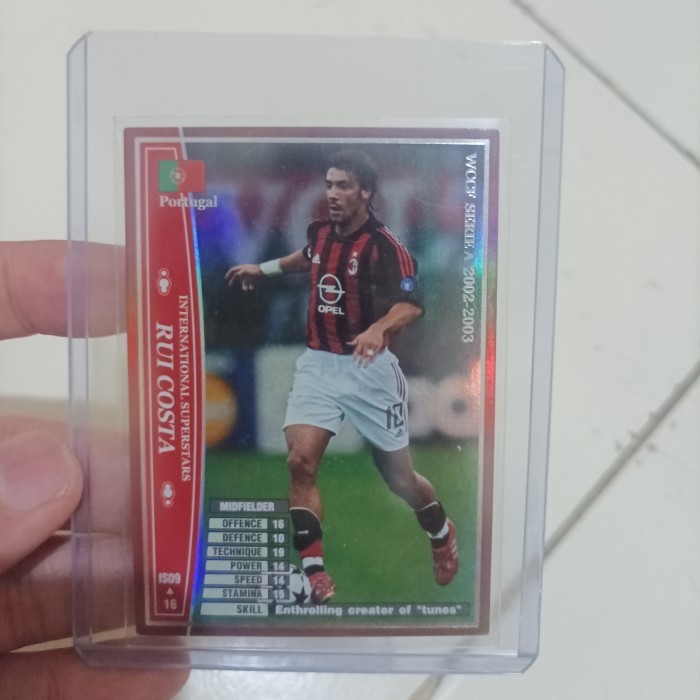 KY562 Kartu Bola WCCF Panini Rui Costa Milan Holo Foil | SUPER RARE