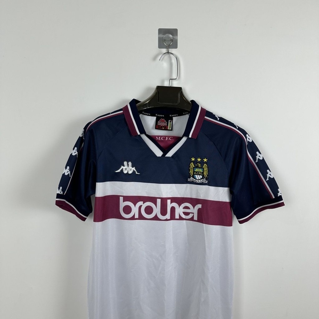 Atasan Lengan Pendek Manchester City Away Vintage 1997-98