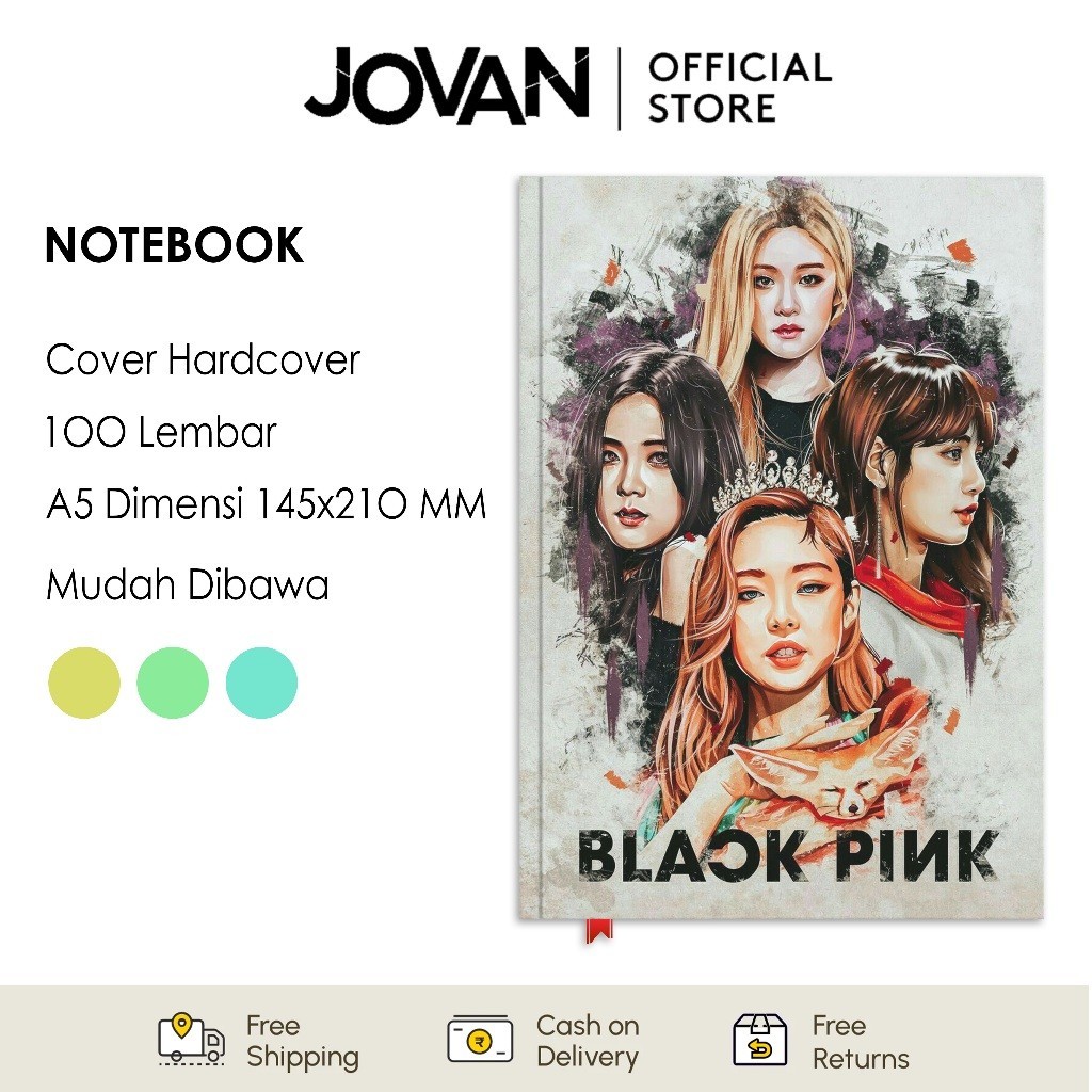 

Notebook Hardcover Custom Black Pink 6 Buku Tulis Catatan Note Agenda Planner Jurnal Diary Notebook Anime
