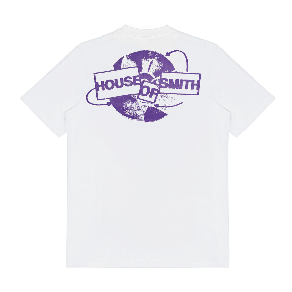 House of Smith Kaos Pria Lengan Pendek - Pieces T-shirt White - T Shirt