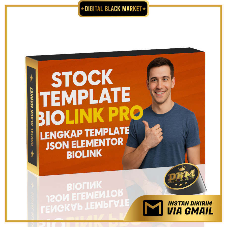 ID195002 - Stock Template Biolink Pro - Lengkap Template Json Elementor Biolink
