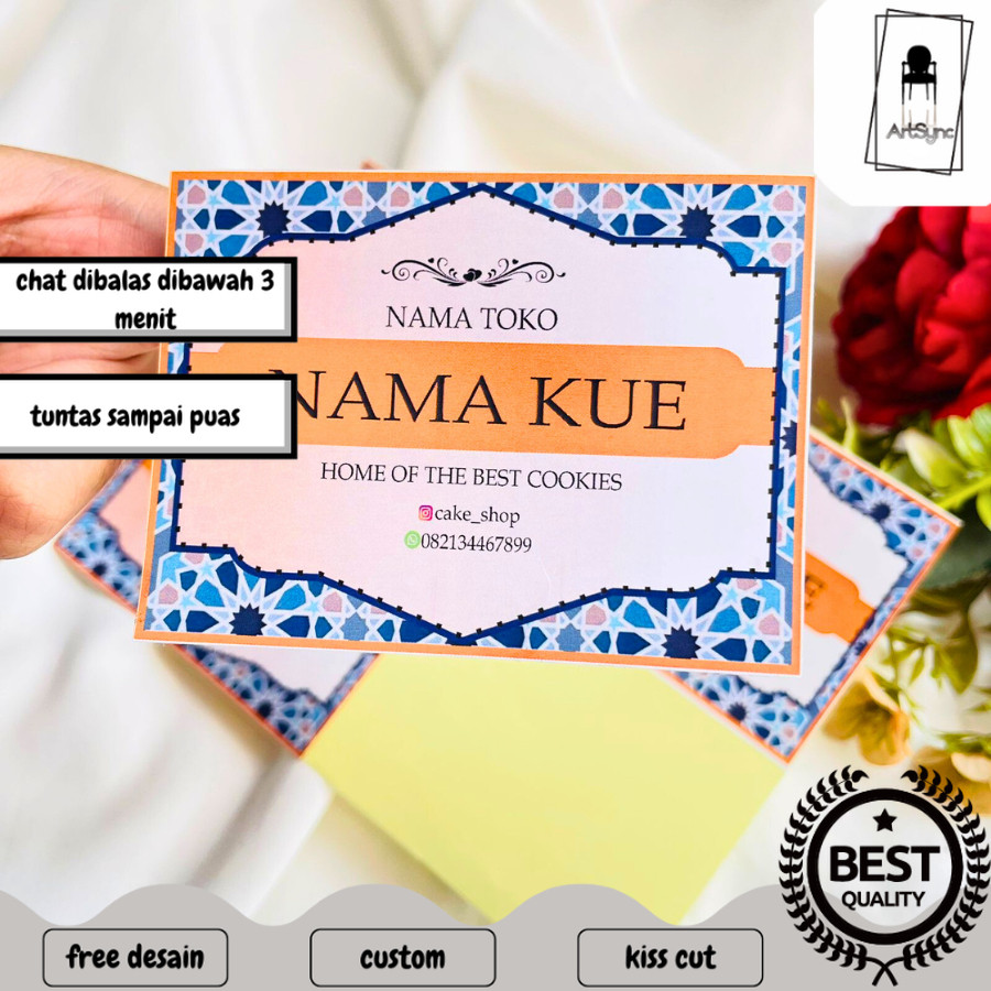 

Syncart Sticker Toples PERSEGI Custom Lebaran /Idul Fitri/Ramadan/Puasa/Stiker Toples/Packaging