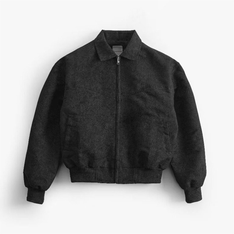 Blindside - Jaket Tompord Suede Boxy-Cut || Jaket Work Boxy Zipper Polos Series