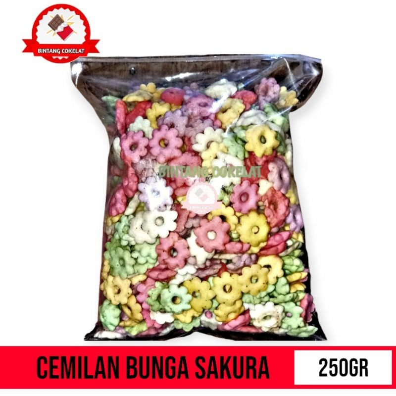 

cemilan bunga sakura rainbow / original murah