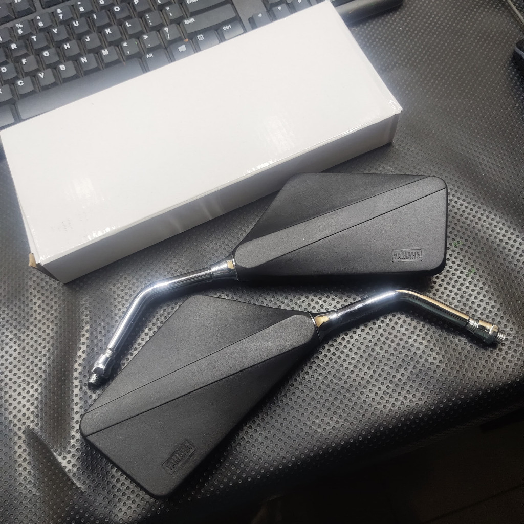 (COD) GRATIS ONGKIR spion kotak tempe rx king old rxs rx spesial berlogo yamaha TERBAIK SEPERTI ORI