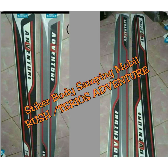 Stiker Body Samping Mobil RUSH /TERIOS ADVENTURE