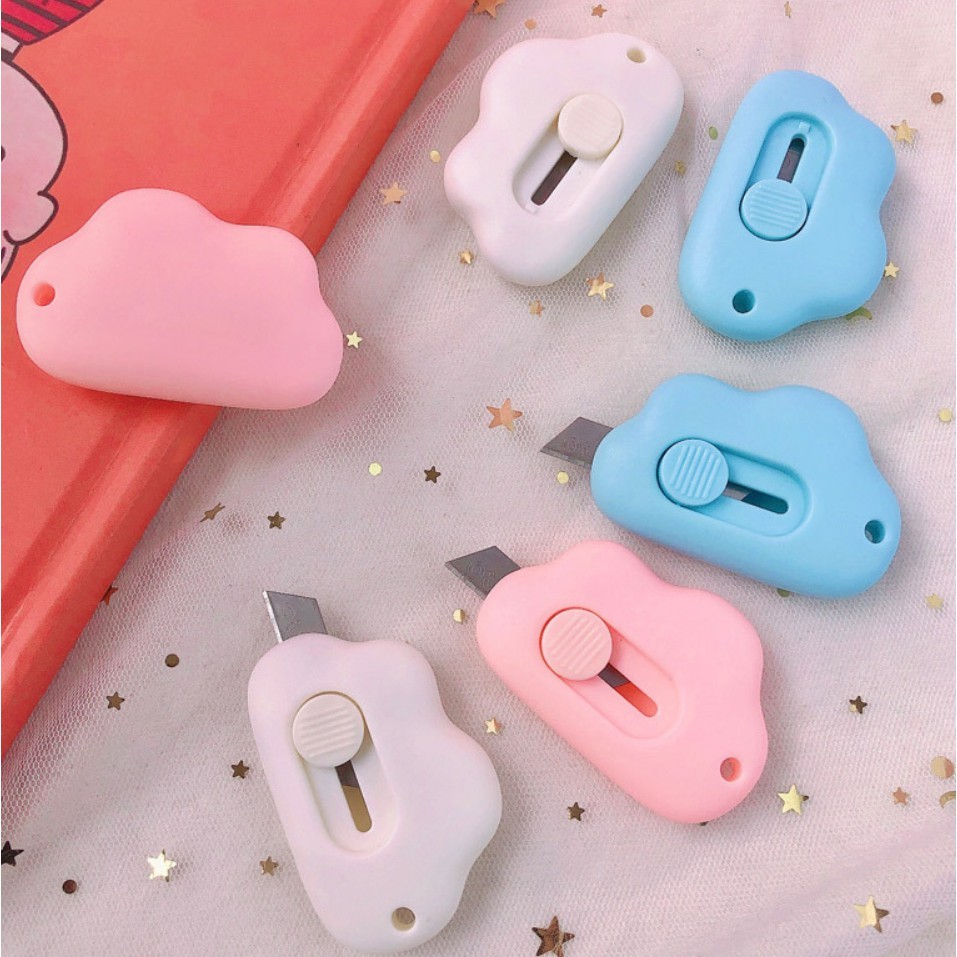 

Cutter Pemotong Kertas Mini Portabel Warna Awan Untuk Alat Tulis Kantor BB157