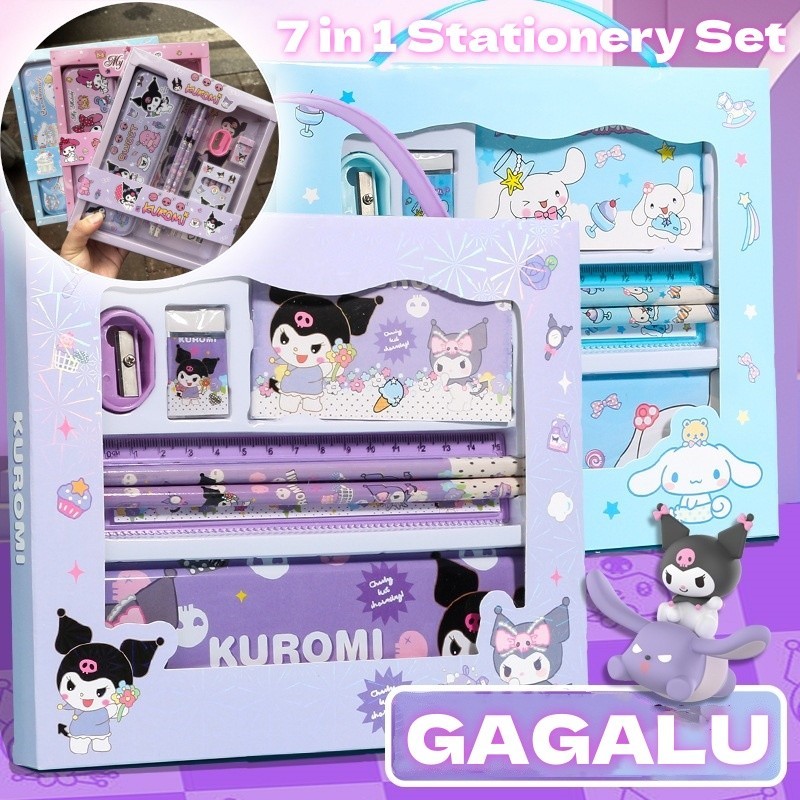 

TERBARU GAGALU 7 in 1 Set Alat Tulis Anak/ Kotak Pensil Anak Set Stationery Untuk Hadiah Anak Sekolah / Alat Tulis Set Kotak Pensil Karakter