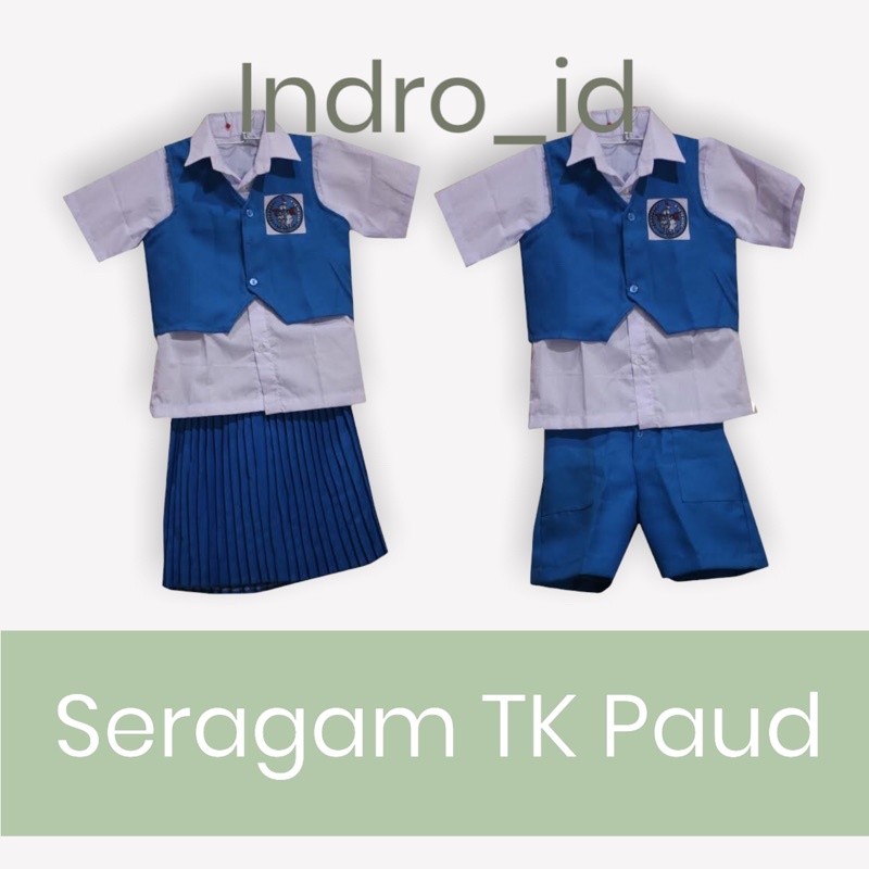 SERAGAM TK NASIONAL BIRU PUTIH
