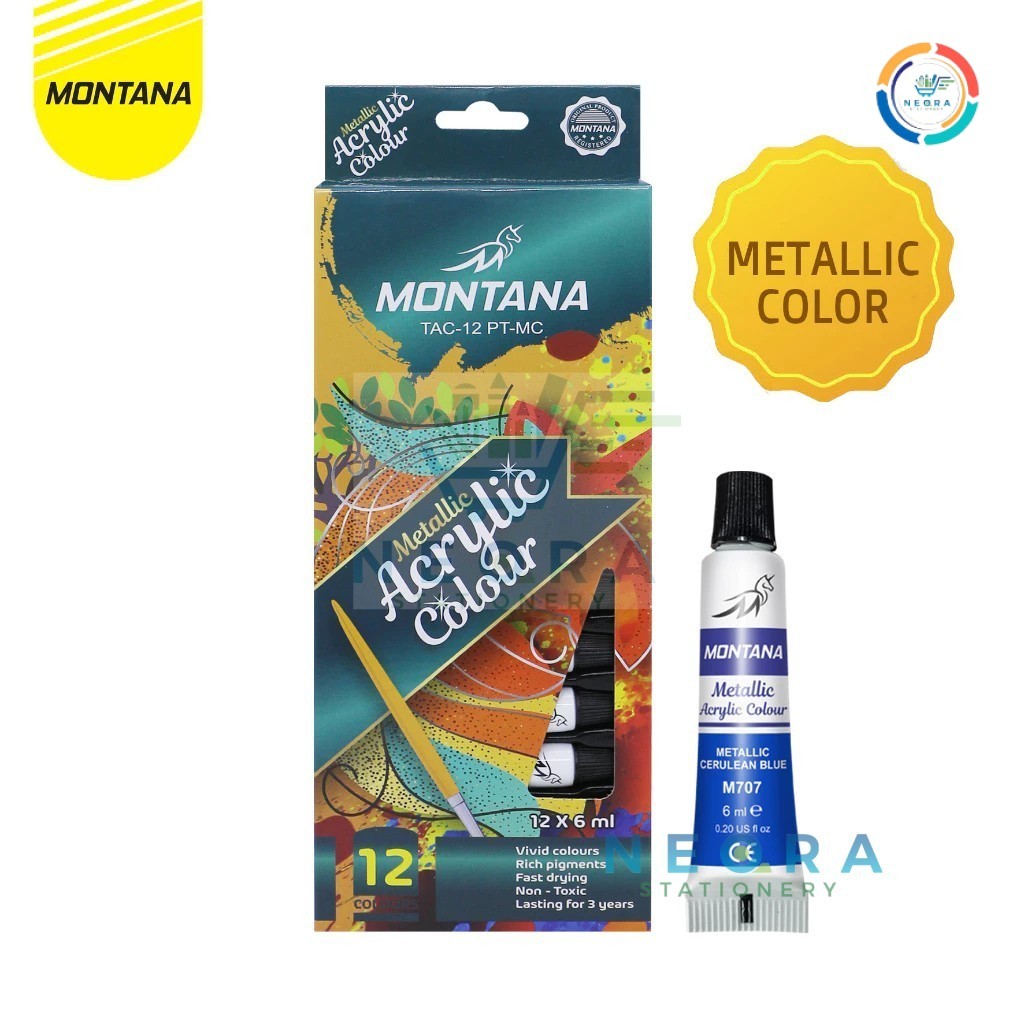 

Montana Cat Akrilik 12 Warna / Acrylic Color 12 PT-MC (1 SET)