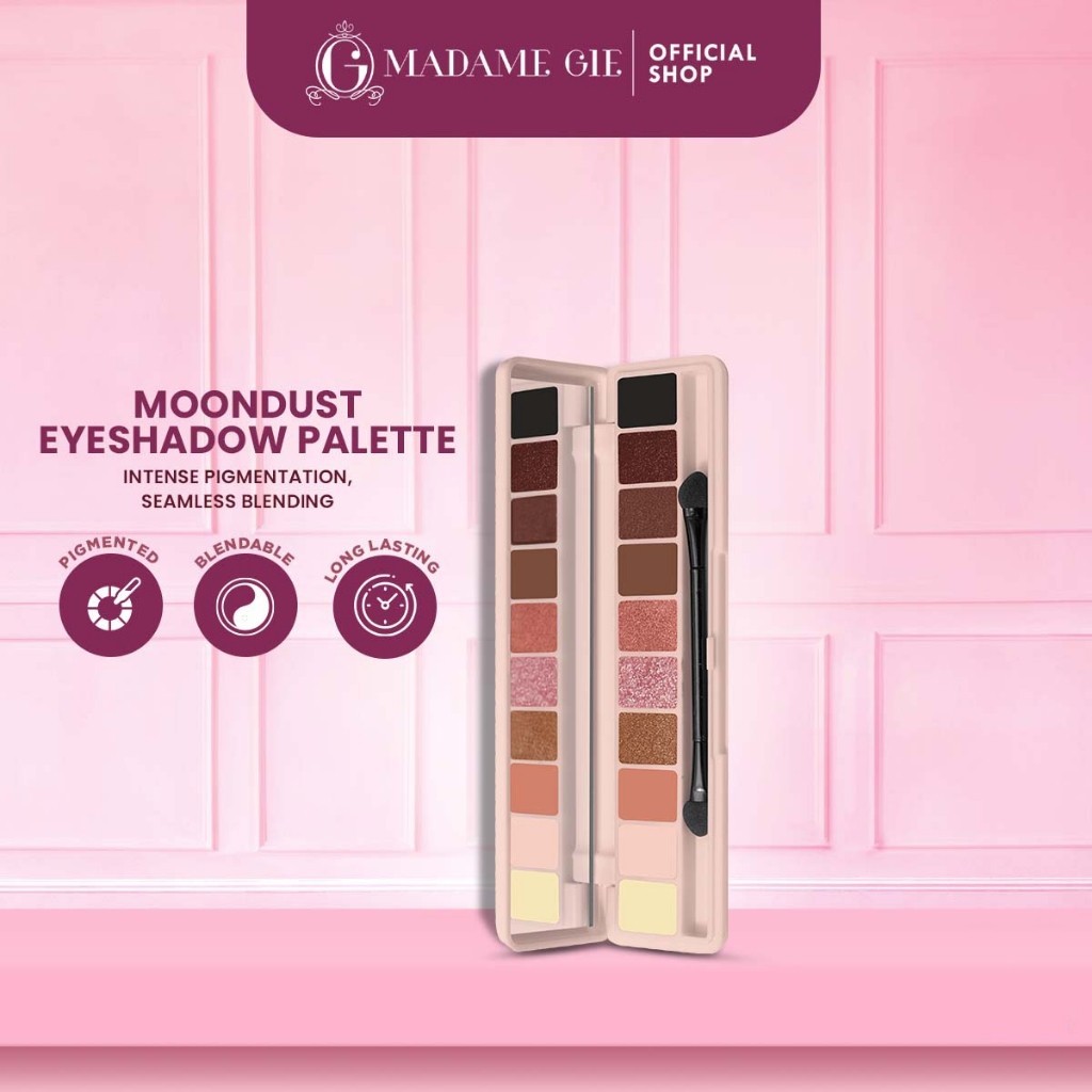 [READY STOCK+BPOM] ORIGINAL Madame Gie Eyeshadow Moondust Temptation - MakeUp madam gie eye shadow m