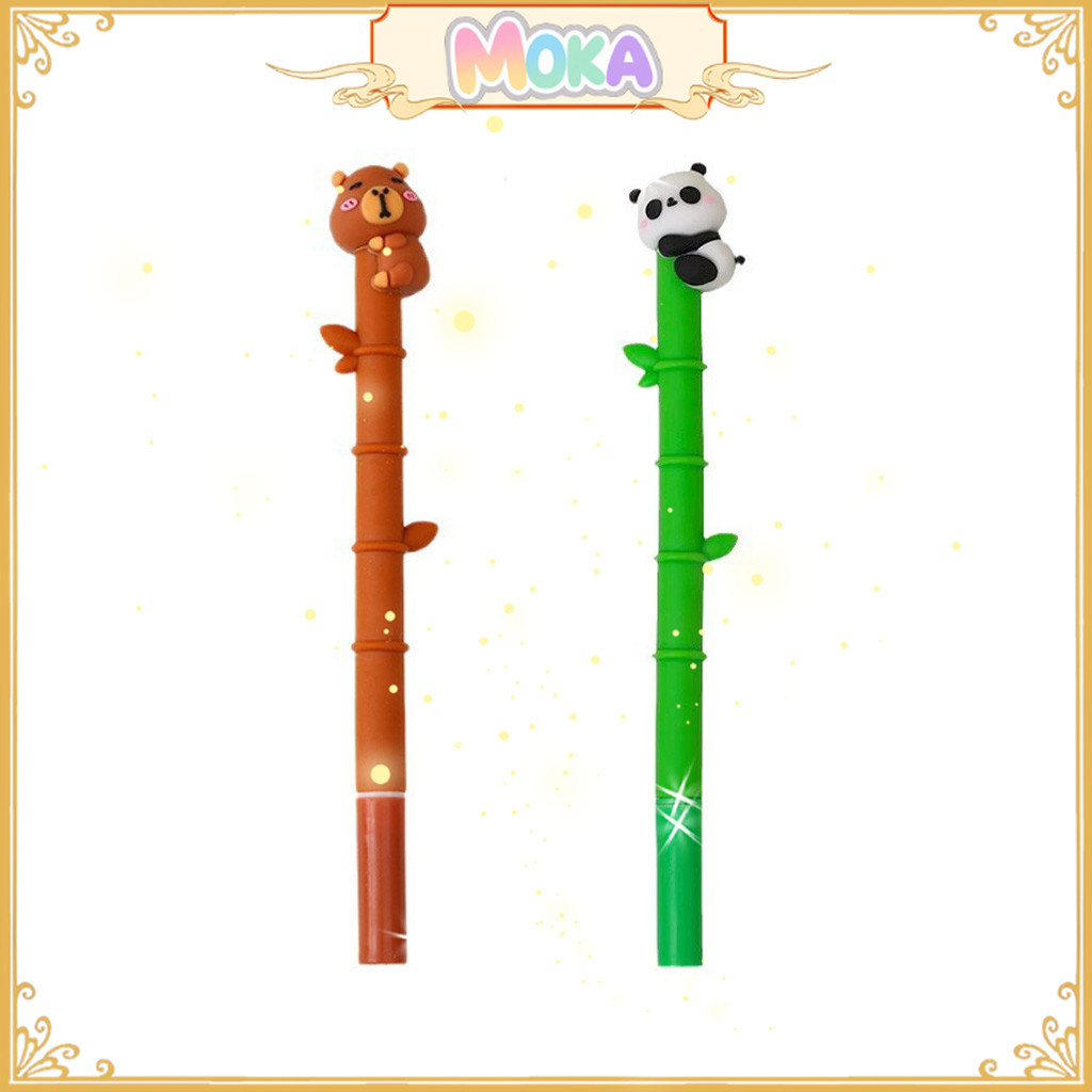 

MOKA Pulpen Gel Capybara 0,5 Mm Tinta Hitam Kawaii Cocok Untuk Sekolah MKP77