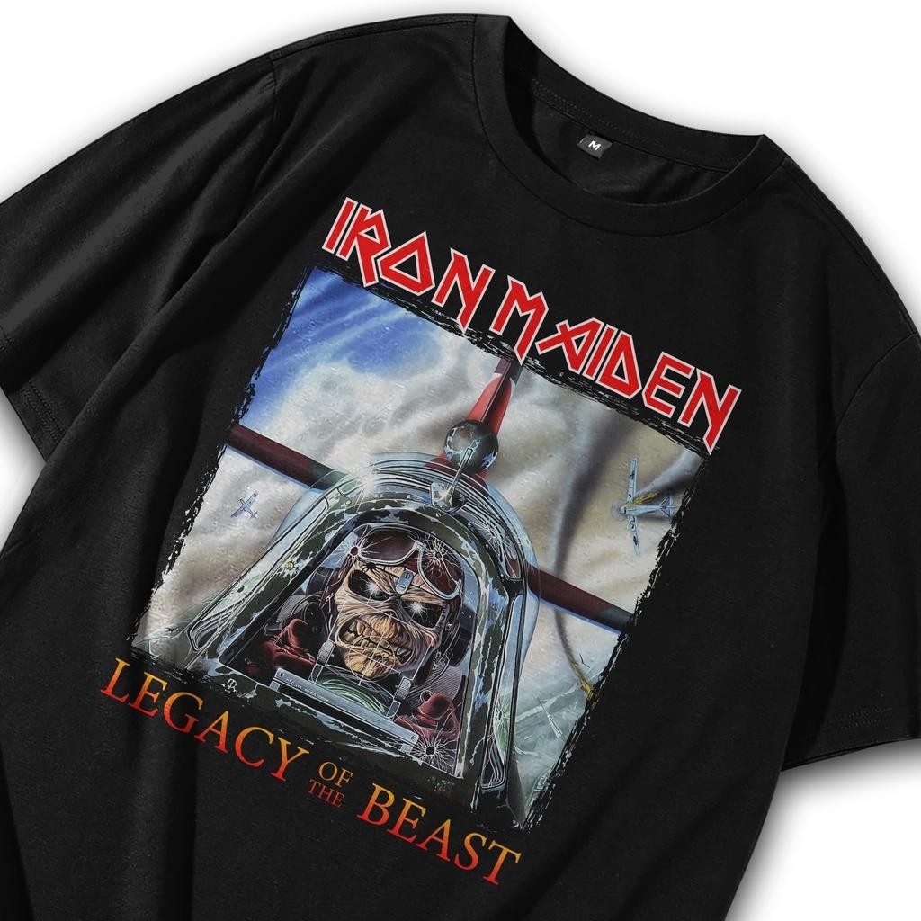 Kaos Musik / Kaos Band Oversize / Tshirt Band Iron Maiden Pilot / T shirt Band / Baju Band / Metal P
