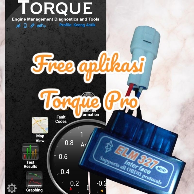 Scanner motor injeksi ECU Yamaha Support OBD2