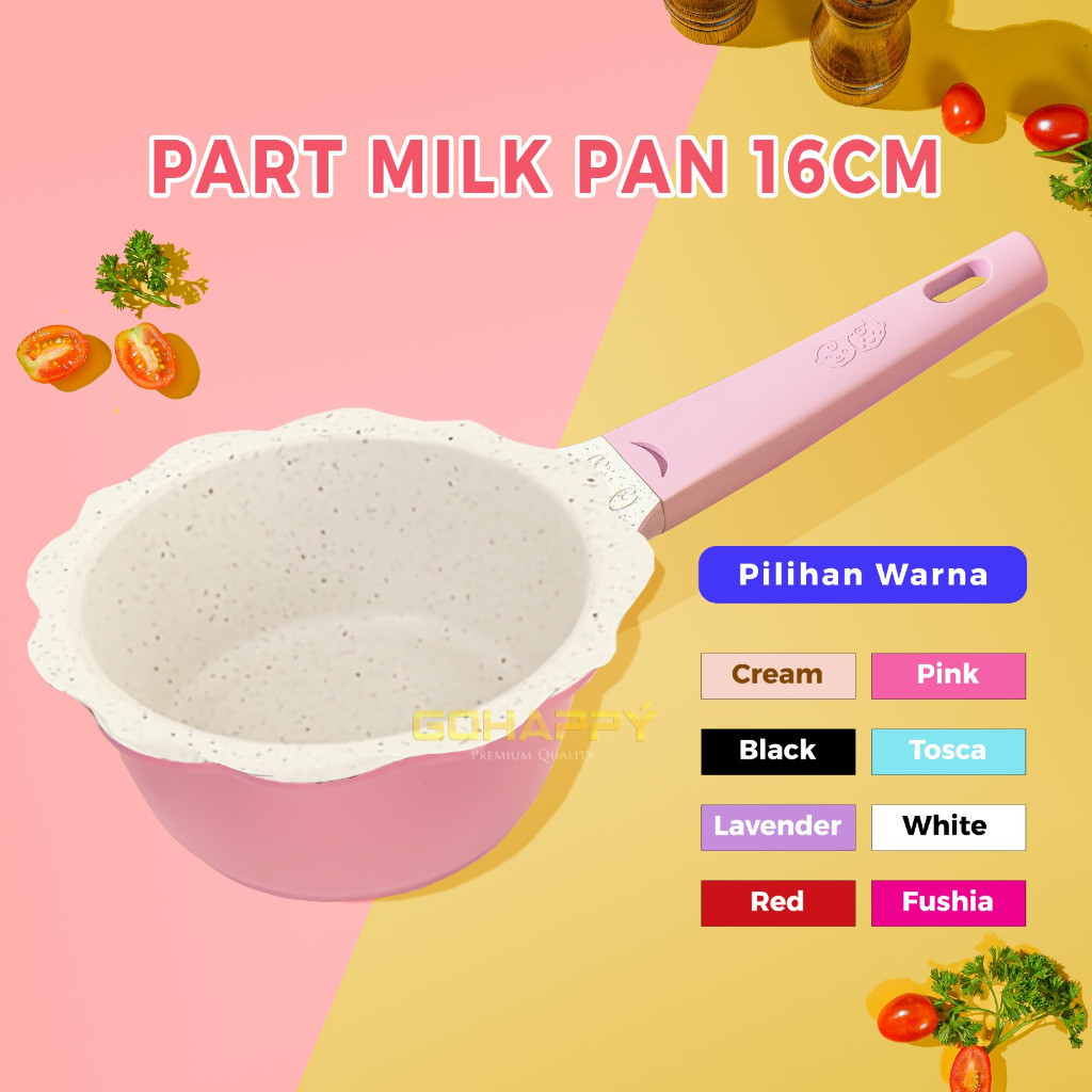 SIRAMPING   Part MILK PAN 16cm Panci Bayi Mpasi Gohappy Mayba