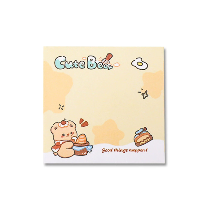 

J2 - Sticky notes butter bear Memo tempel kotak karakter lucu