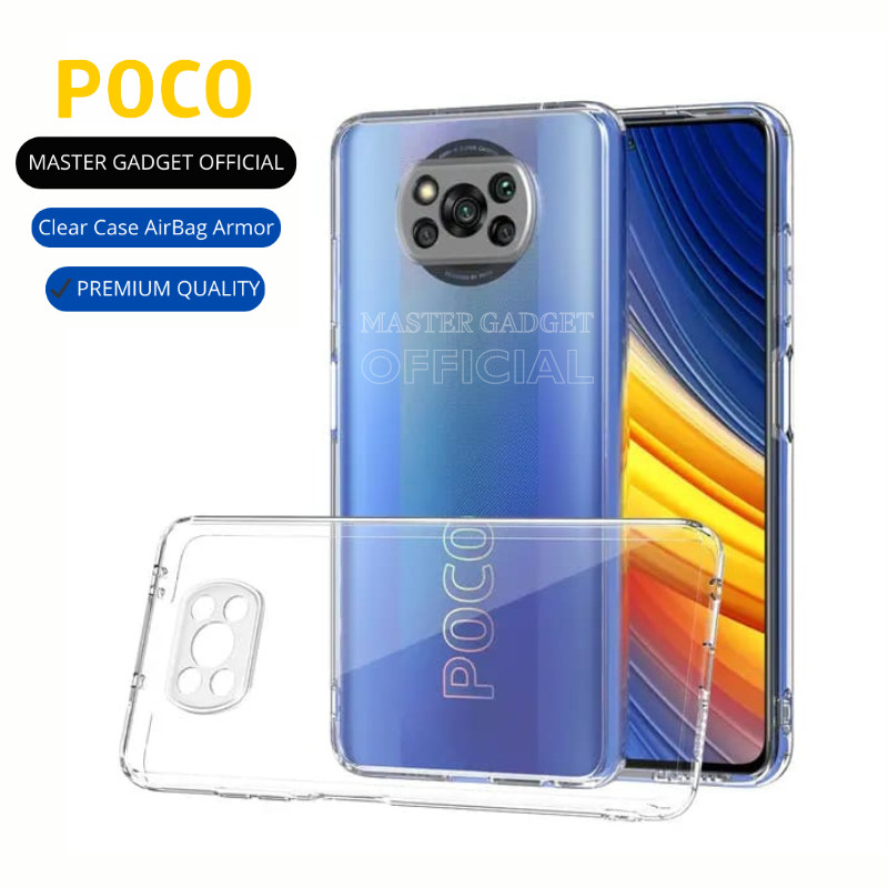Clear Case AirBag Armor Poco X3 Poco X3 Pro Poco X3 GT Poco X3 NFC Softcase Bening