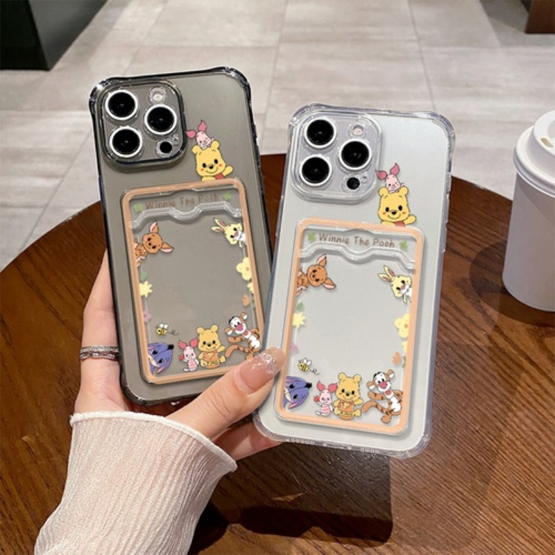 Transparent TPU Card Slot Case Casing For Oppo Realme 5 5i 5s 6i 9i 9 4G 9 Pro+ 10 4G 10 Pro 10 Pro+