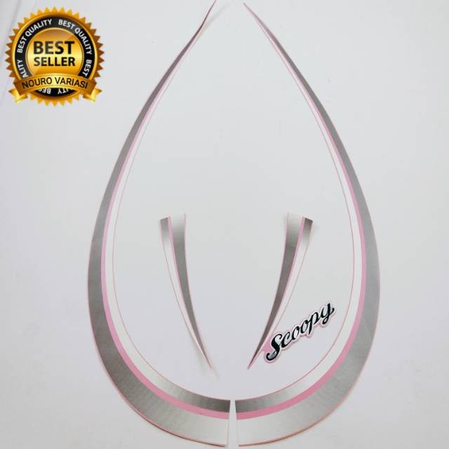 striping honda scoopy karbu 2010 2011 stiker list body pink motor kualitas