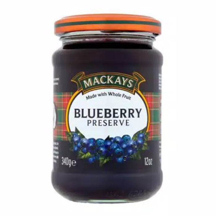 

New Arrival Mackays Jam Strawberry / Blueberry / Orange / selai / 340gr - Blueberry