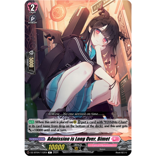 Vanguard Admission is Long Over, Bimet DZ-BT04/112 EN C